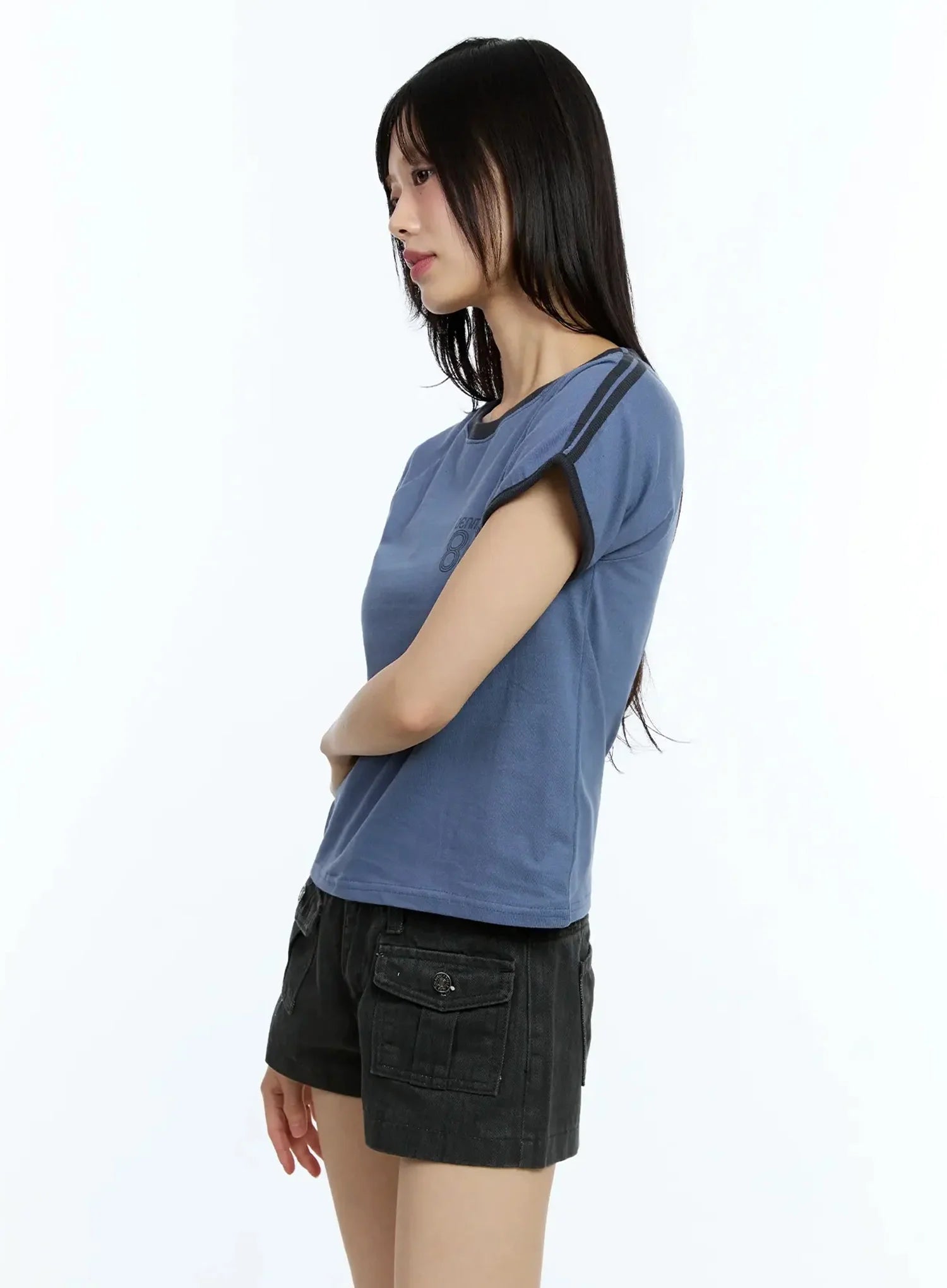 Two-Tone Graphic Tee IU524