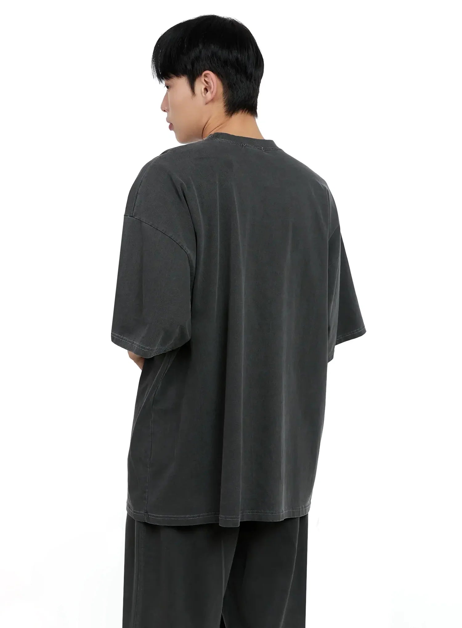 Men's Oversized Text Graphic Tee IG520