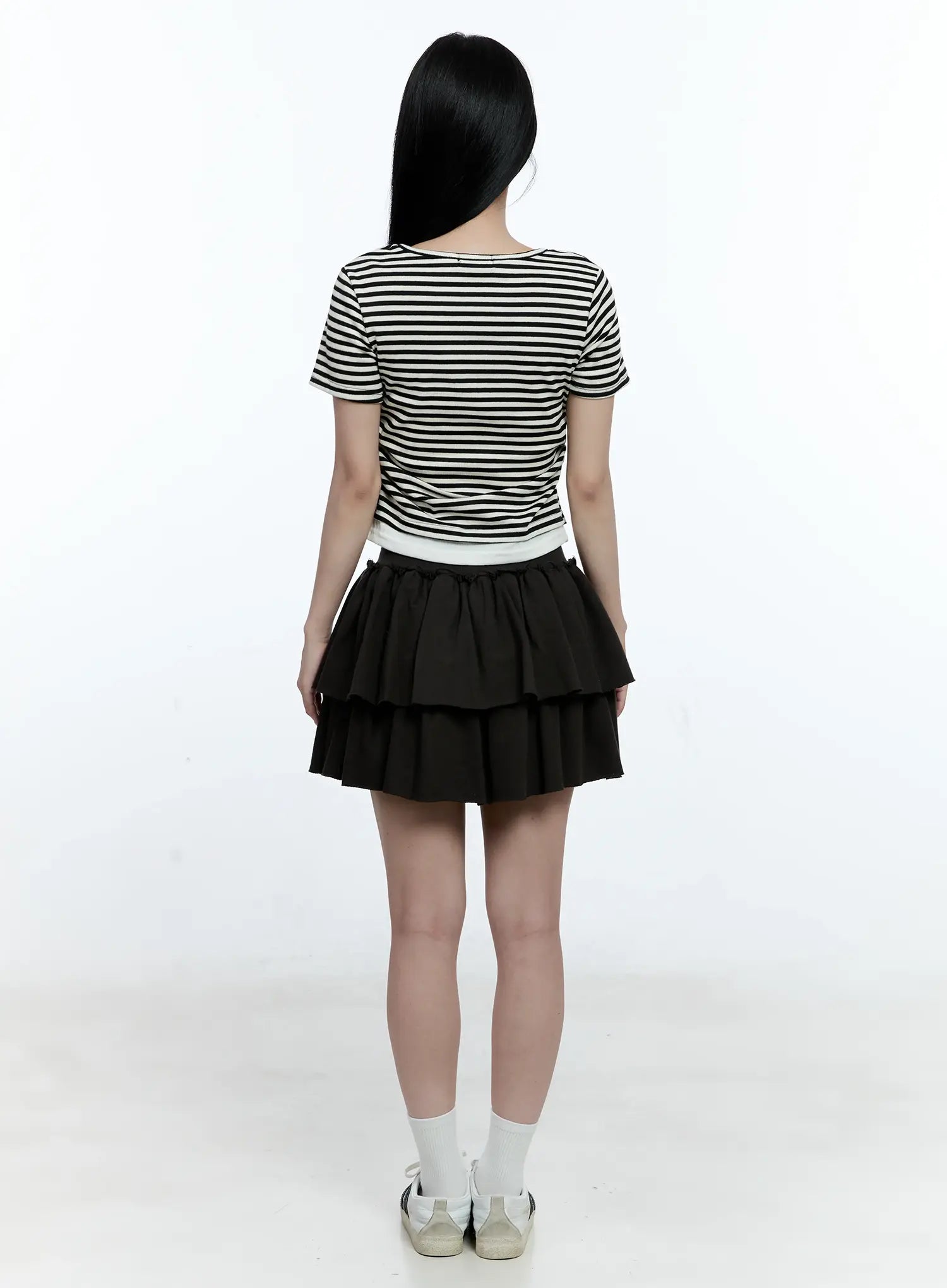 Striped Layered Cardigan CG513