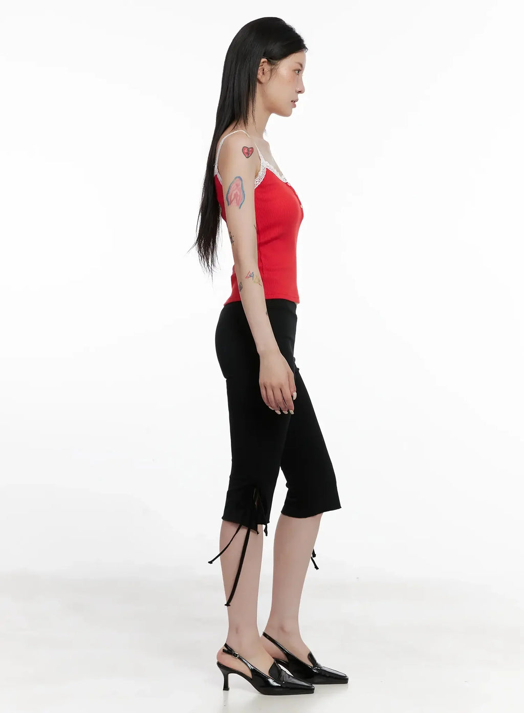 Lace Trim Tank Top IS508