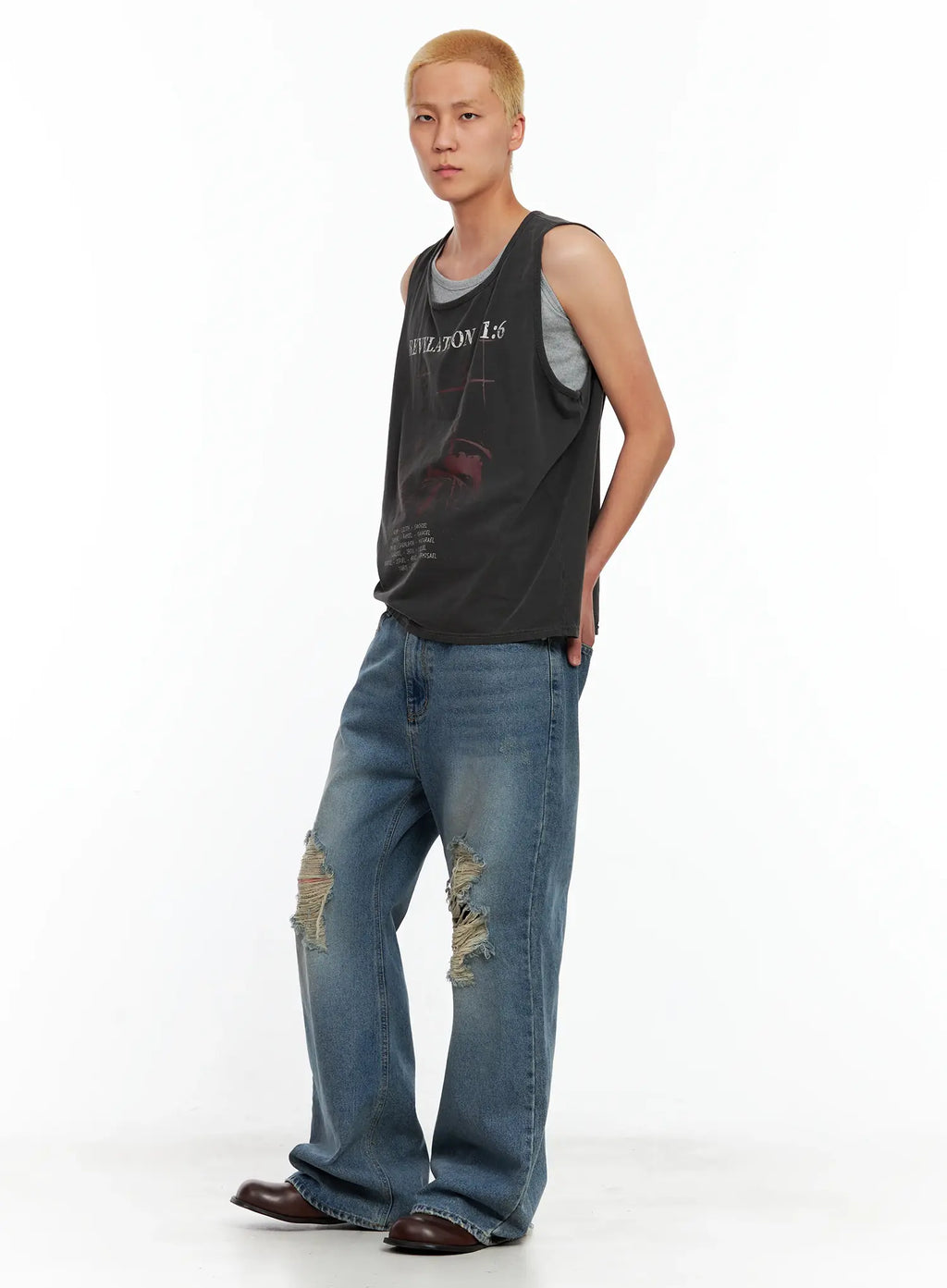 Men's Graphic Sleeveless Top IL511