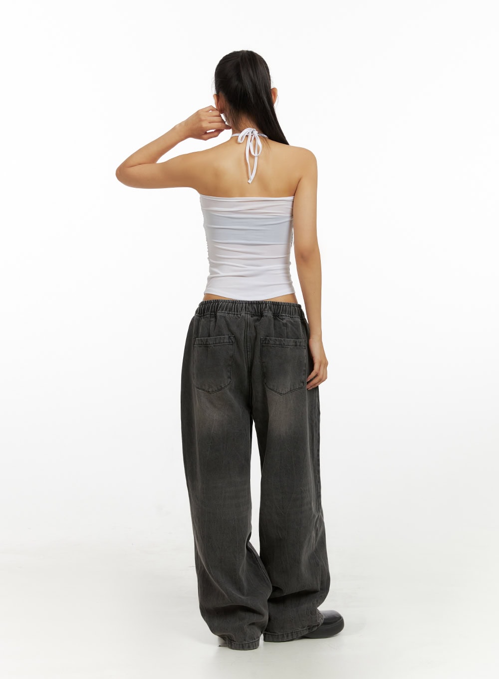 X-Strap Halter Crop Top IU412