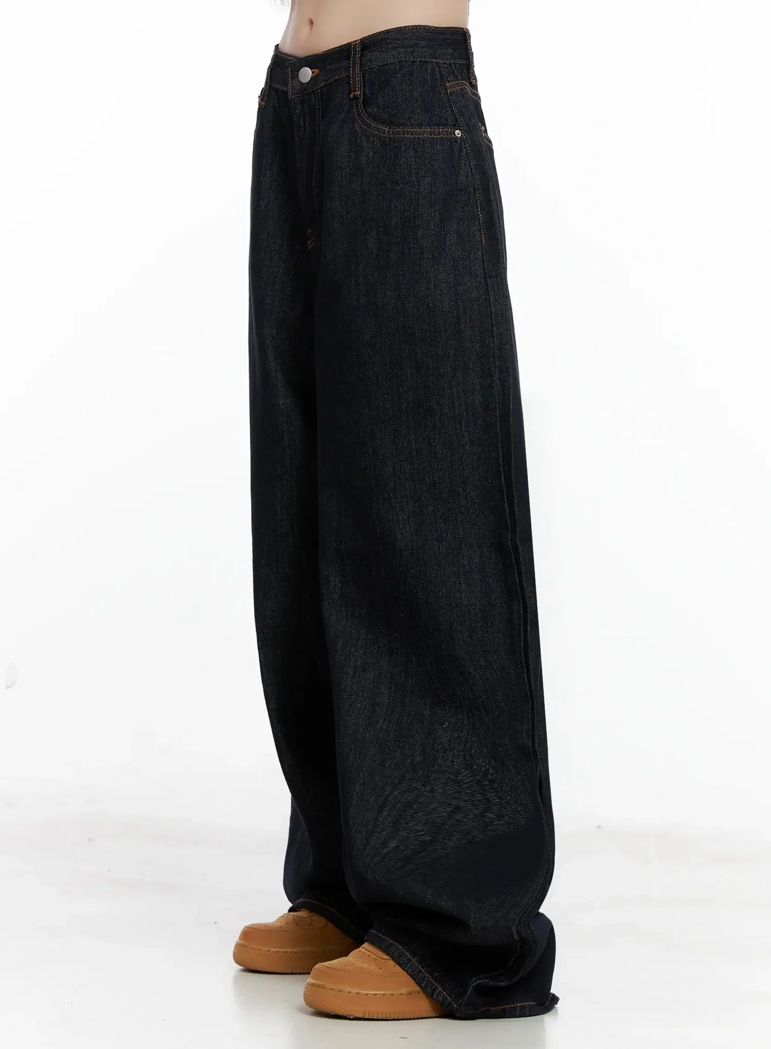 Zinni Dark-Wash Wide Denim Jeans IL531