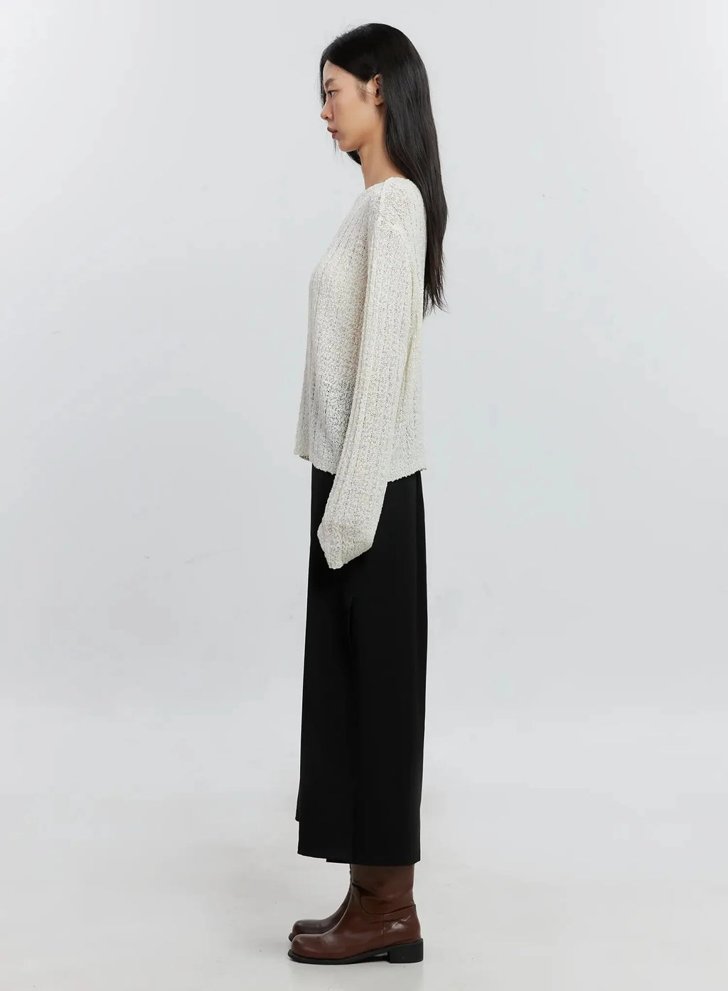 Side-Slit Midi Skirt IS515