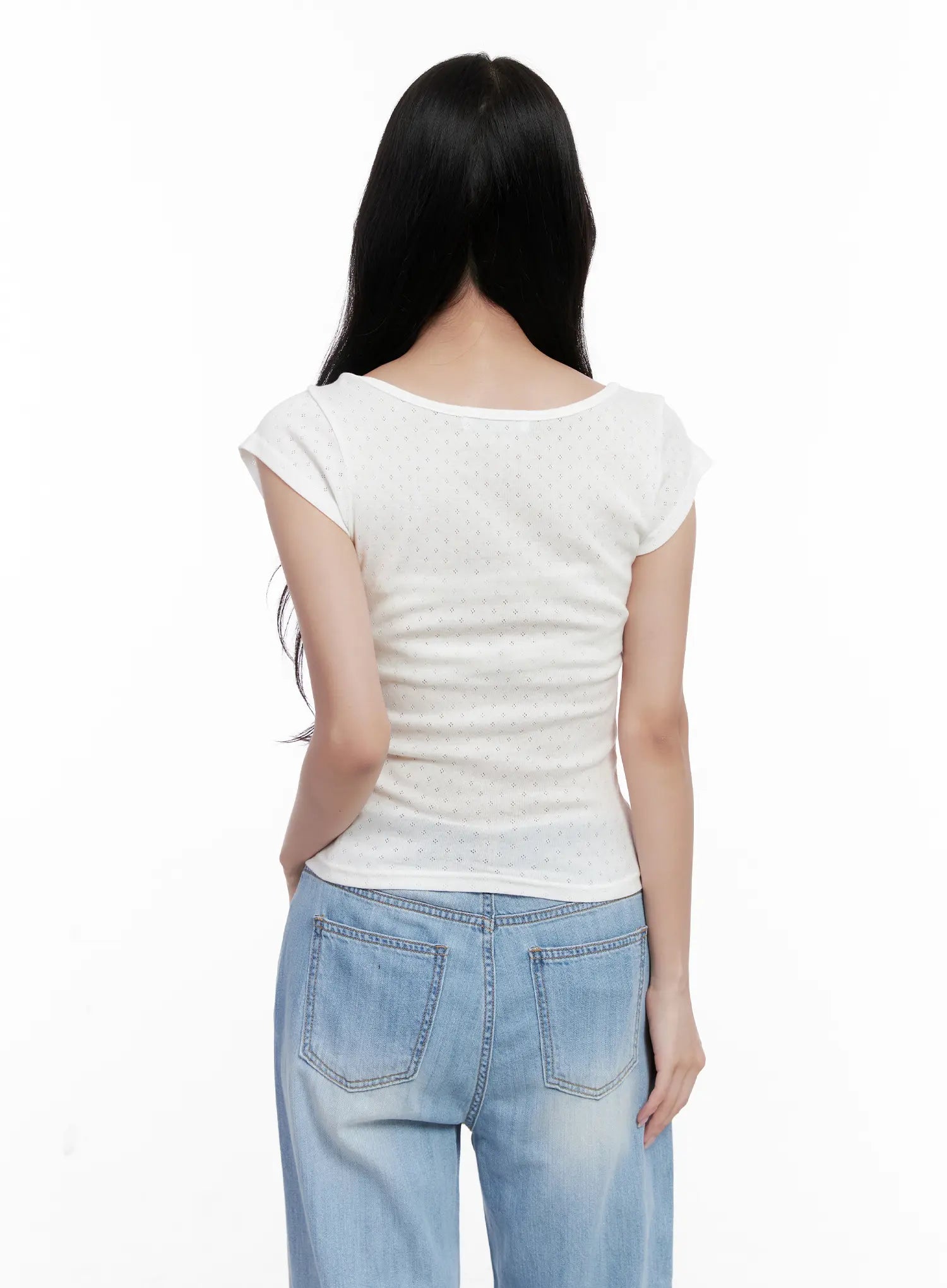 Shirred Cap-Sleeve Sweetheart Top CL515