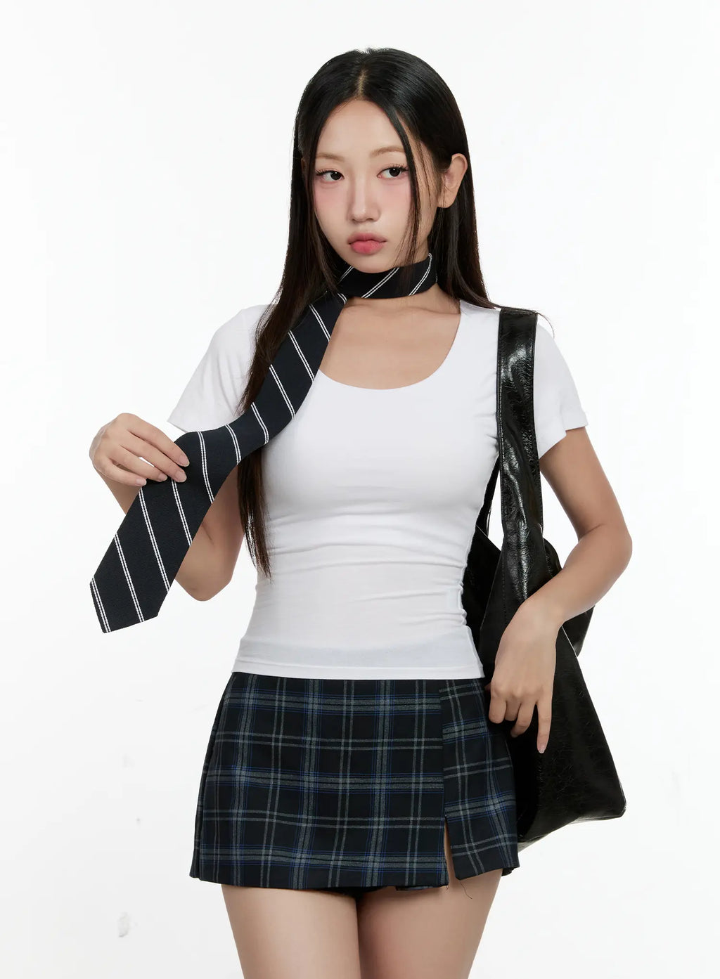 U-Neck Fitted Short-Sleeve Tee CG501