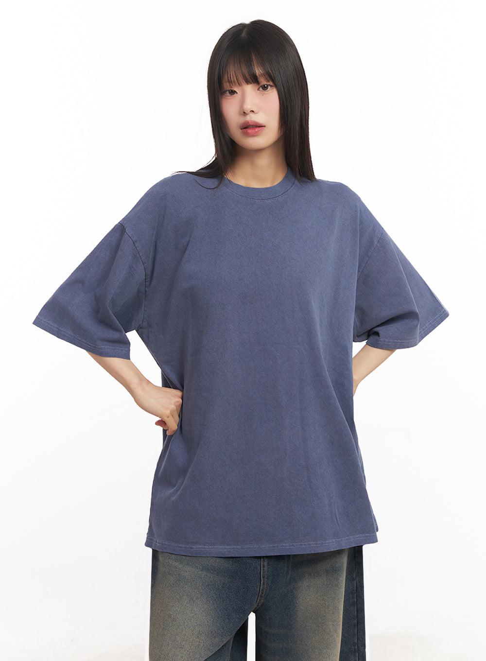 Essential Cotton Canvas Oversize T-Shirt IY502
