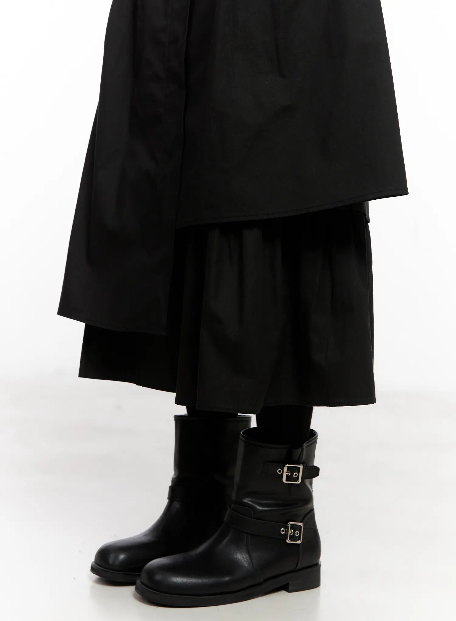 Asymmetrical Flare Layered Skirt CG526