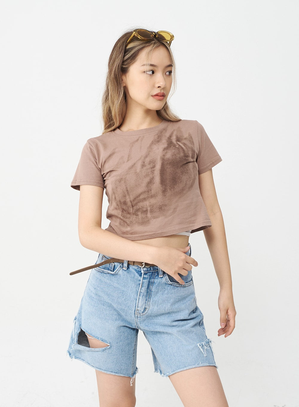 Gradient Crop Top CJ16