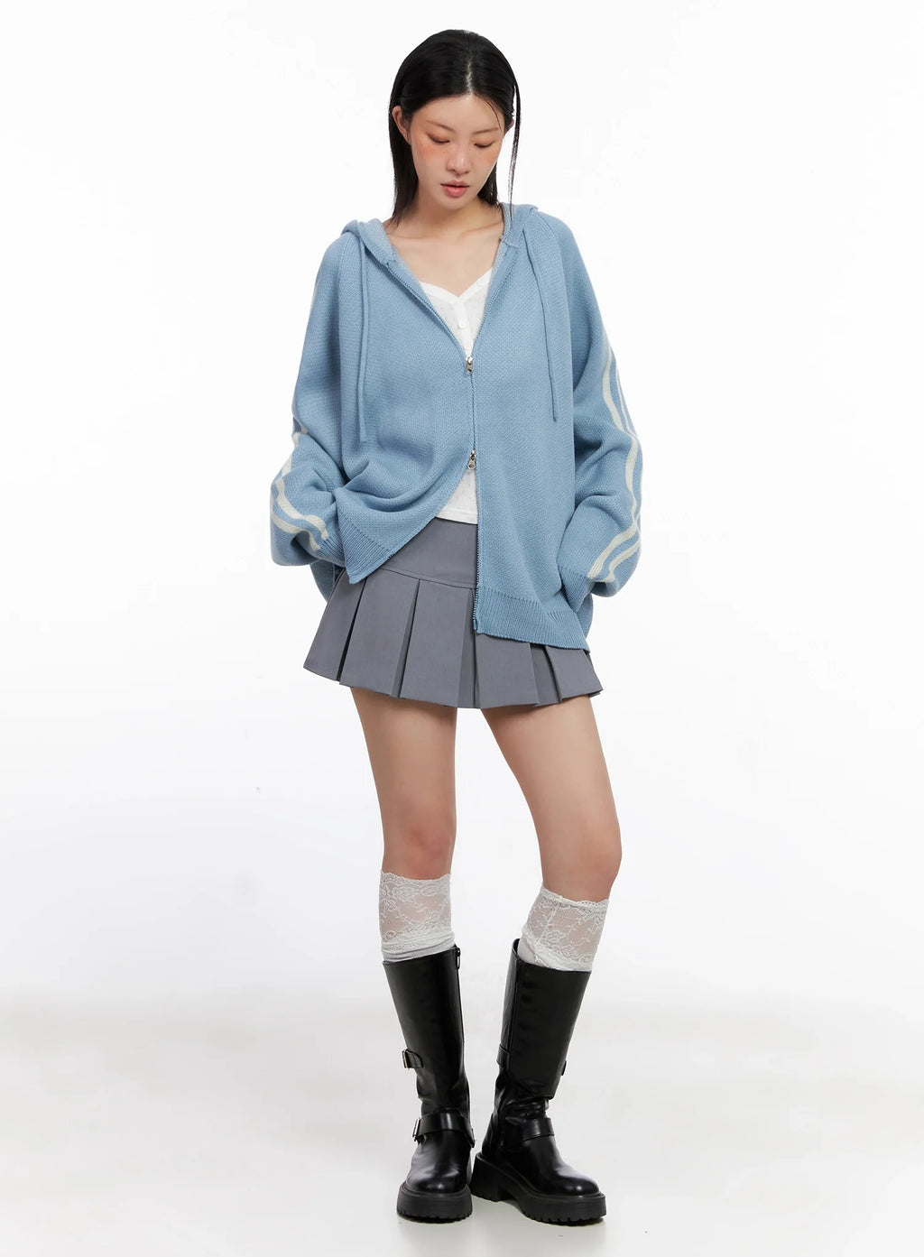 Pleated Low-Rise Mini Skirt IS515