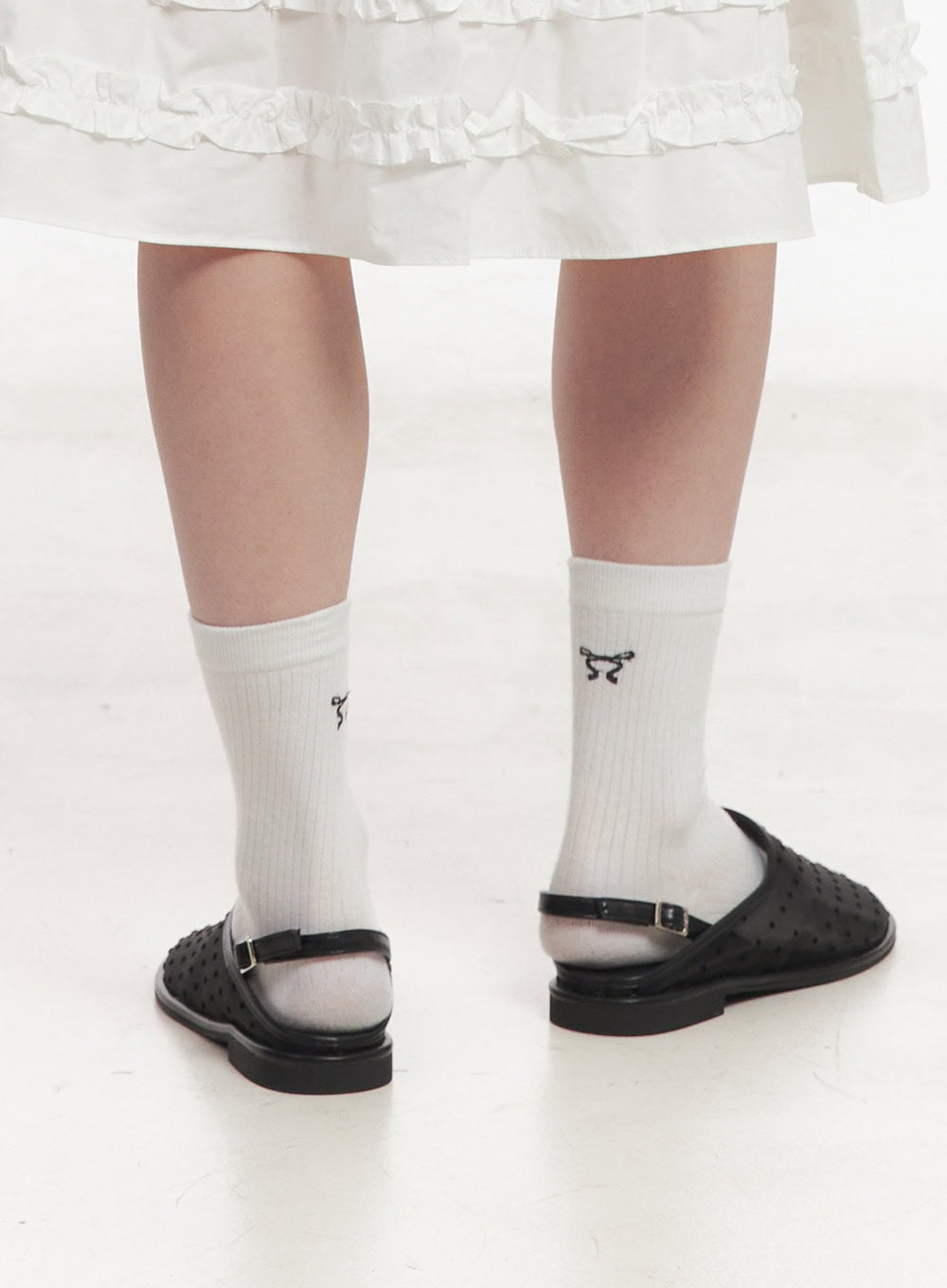 See-Through Polkadot Sandals IY509