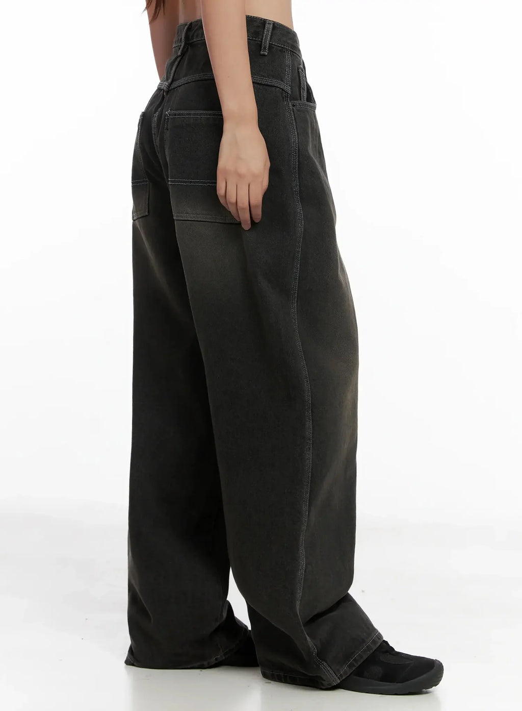 Hari Dark Washed Baggy Jeans IG527