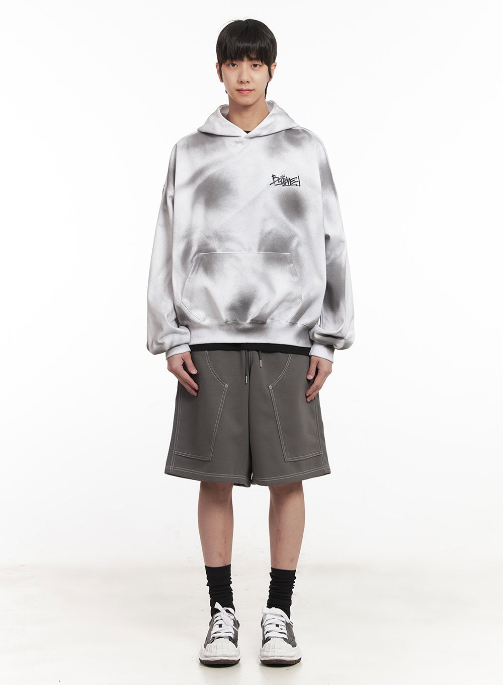 Men's Washed Oversized Hoodie IM519