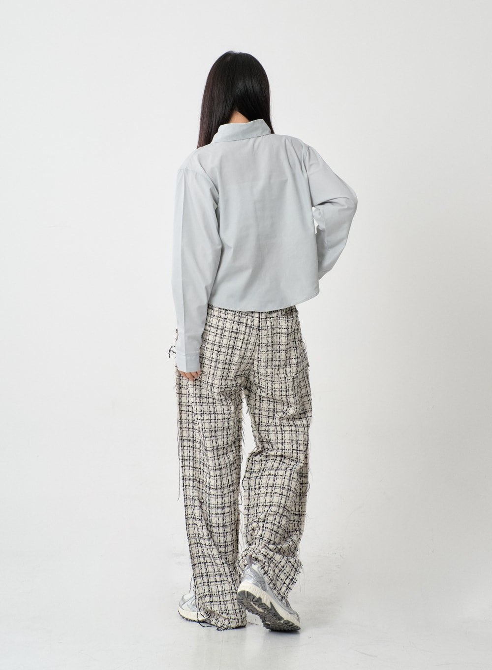 Cotton Cropped Long Sleeve T-Shirt IS15