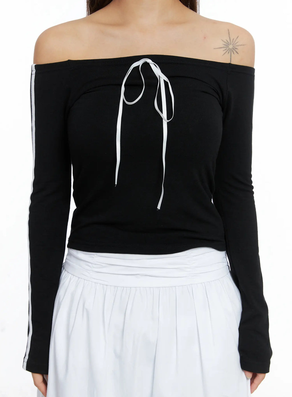 Trendy Track Stripe Long-Sleeve Top CS504