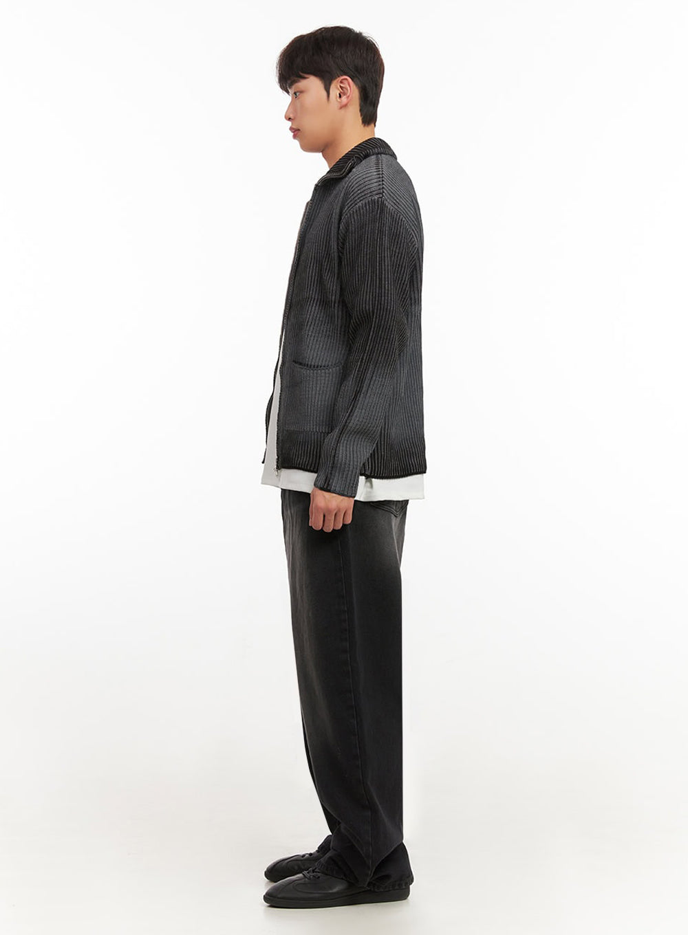 Men's Washed Relaxed-Fit Jeans IF517