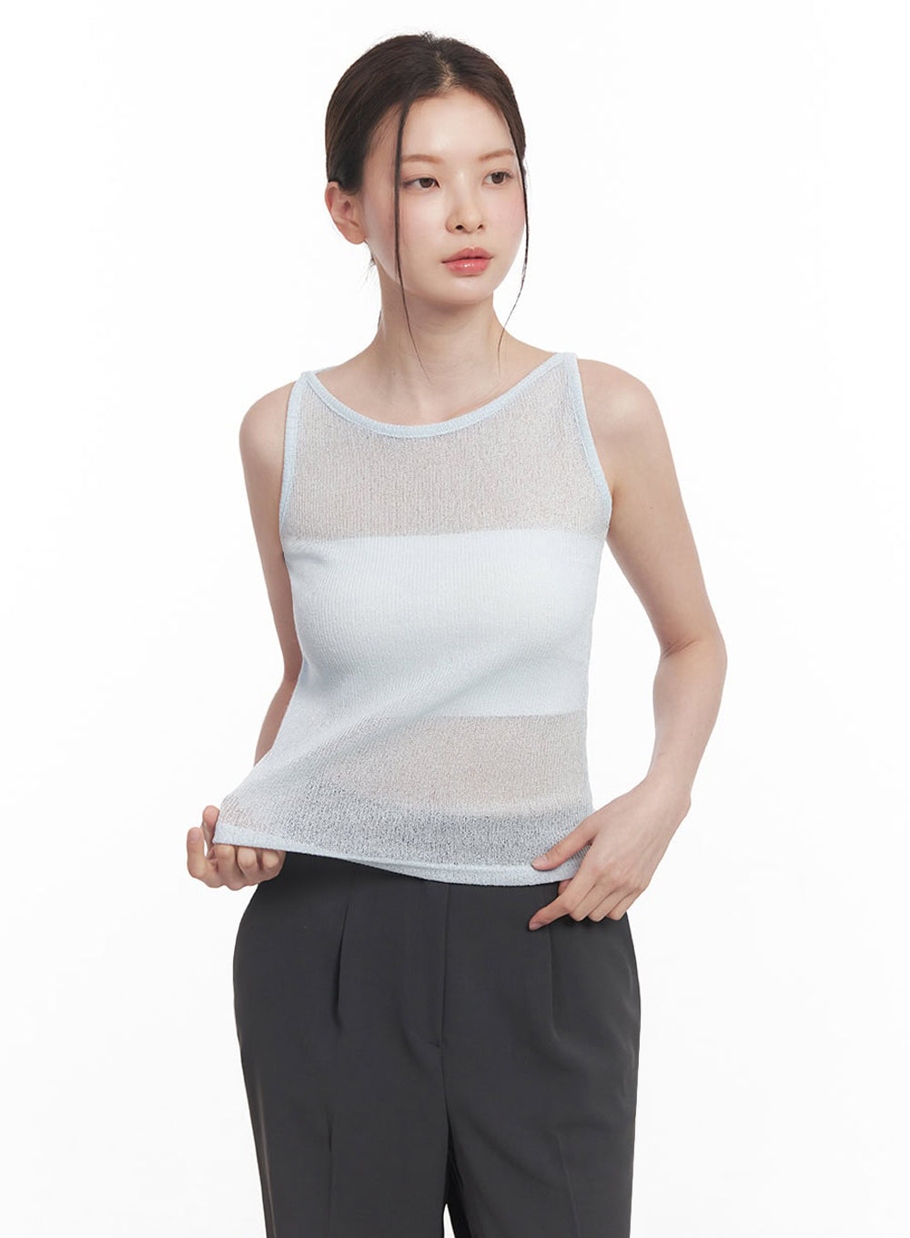Sheer Knit Tank Top IY509