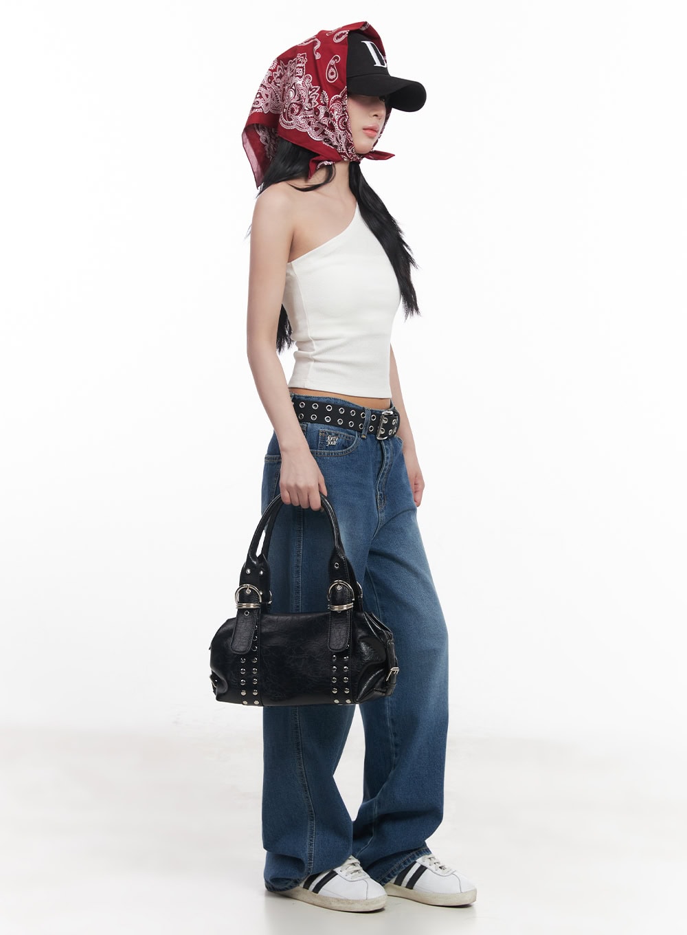 Essential One-Shoulder Crop Top CY527