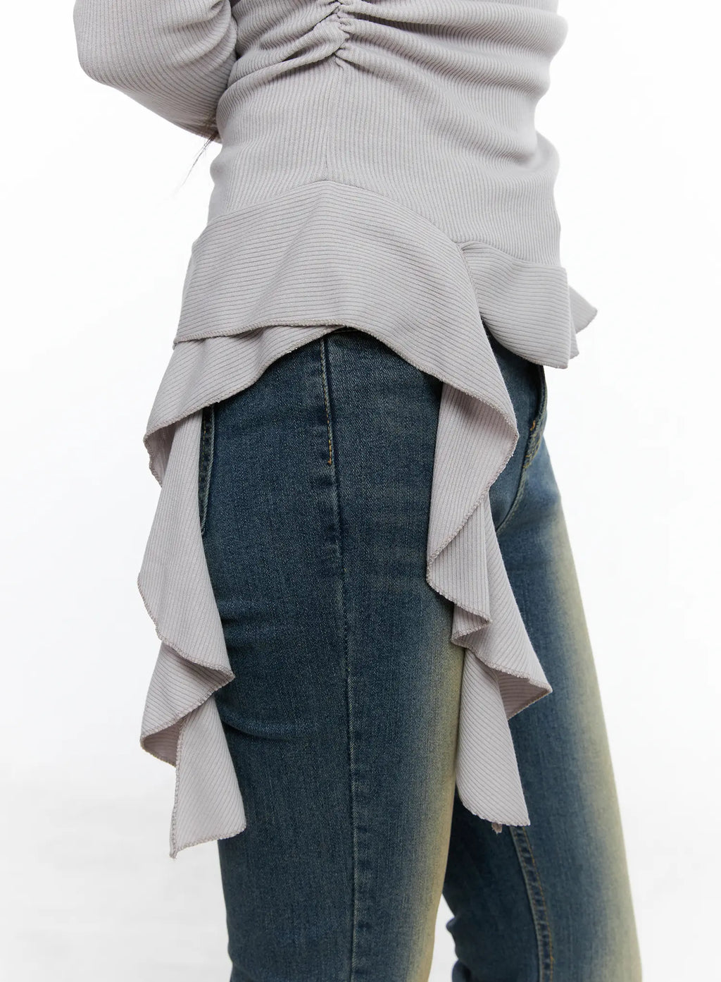 Assymetrical Chic Long Sleeve Top CS504