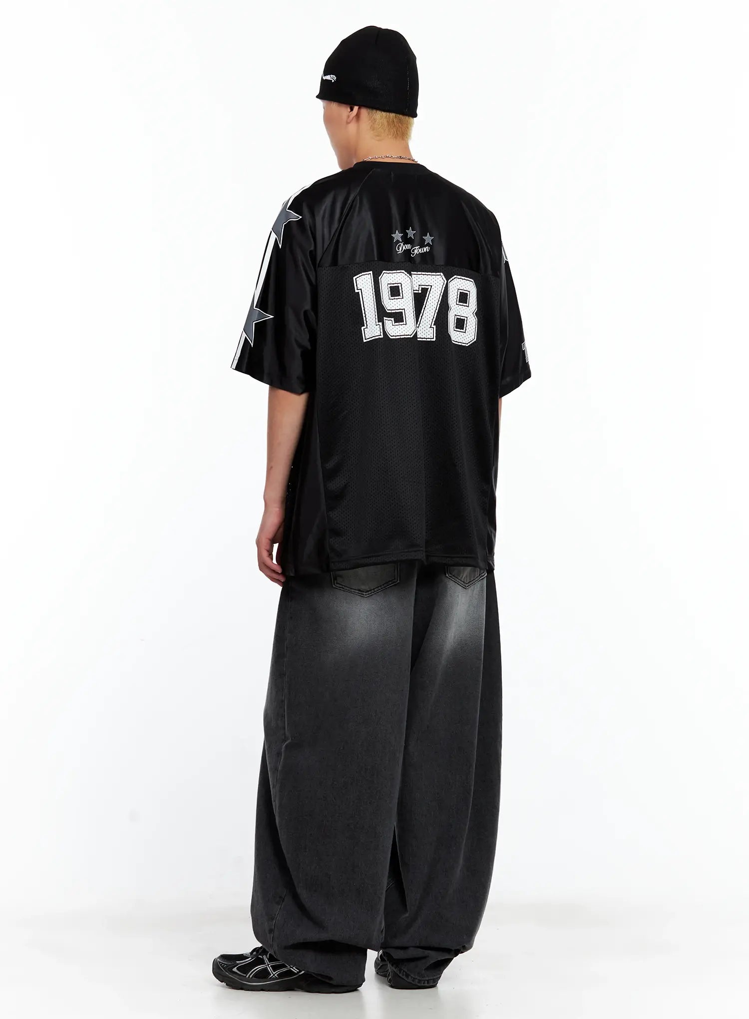 Men's Wide Balloon-Fit Denim Jeans IL514