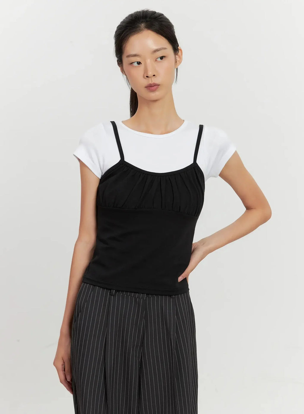 Classic Shirred Cami Top IL528