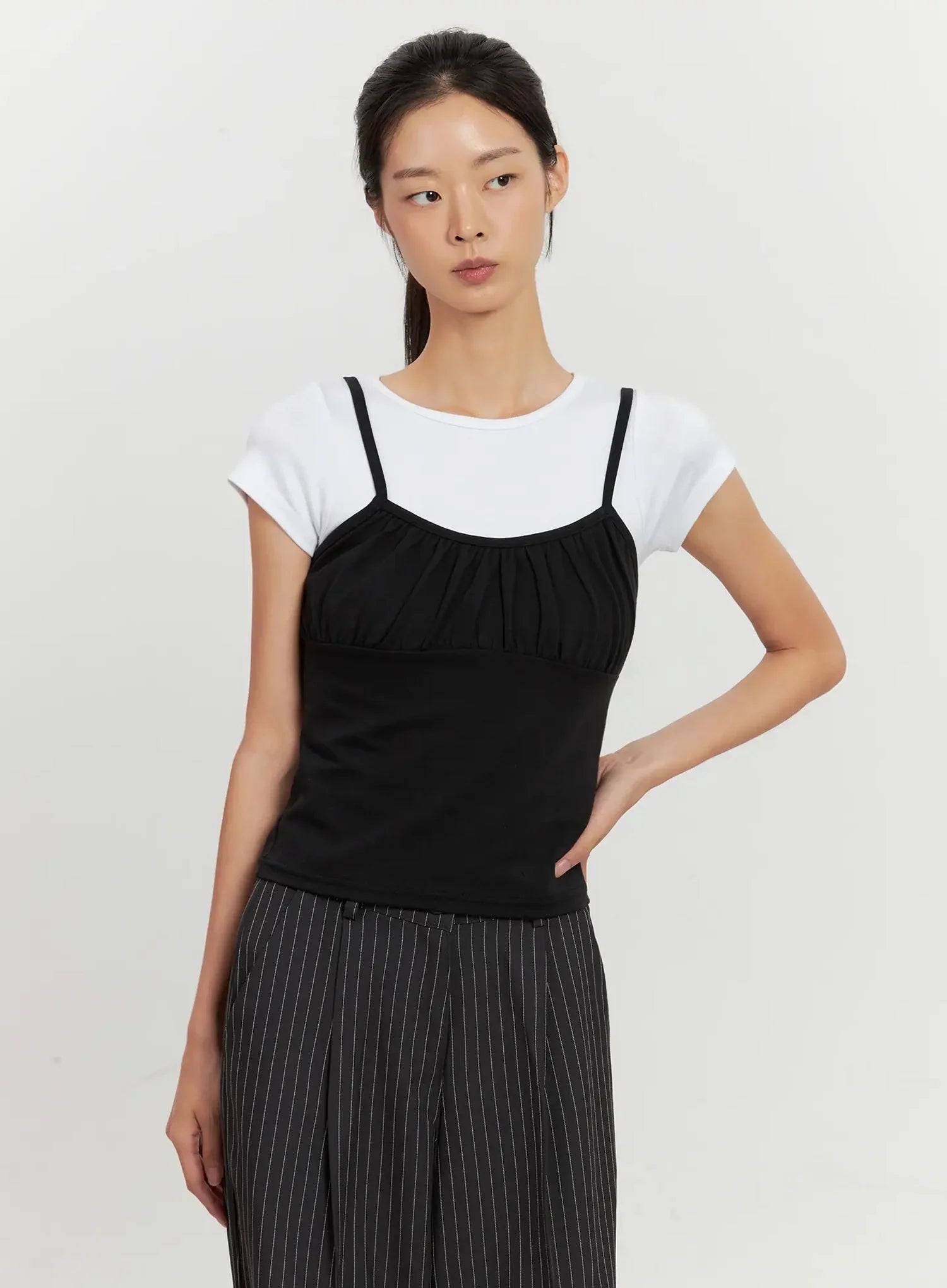 Classic Shirred Cami Top IL528