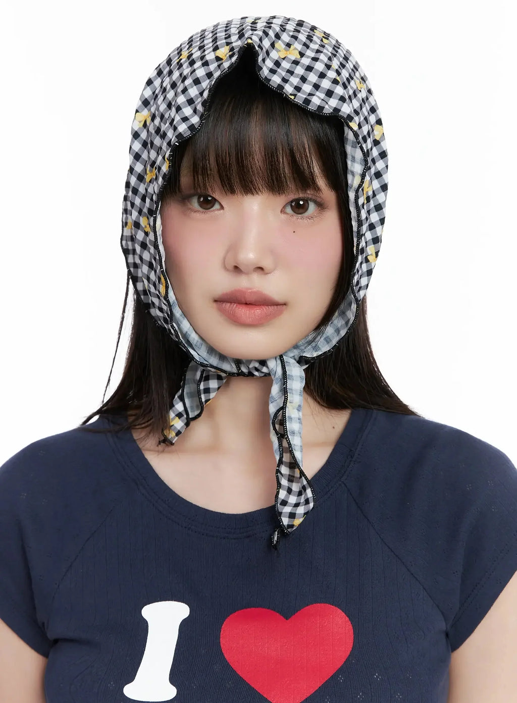 Gingham Ribbon Hair Scarf IL528