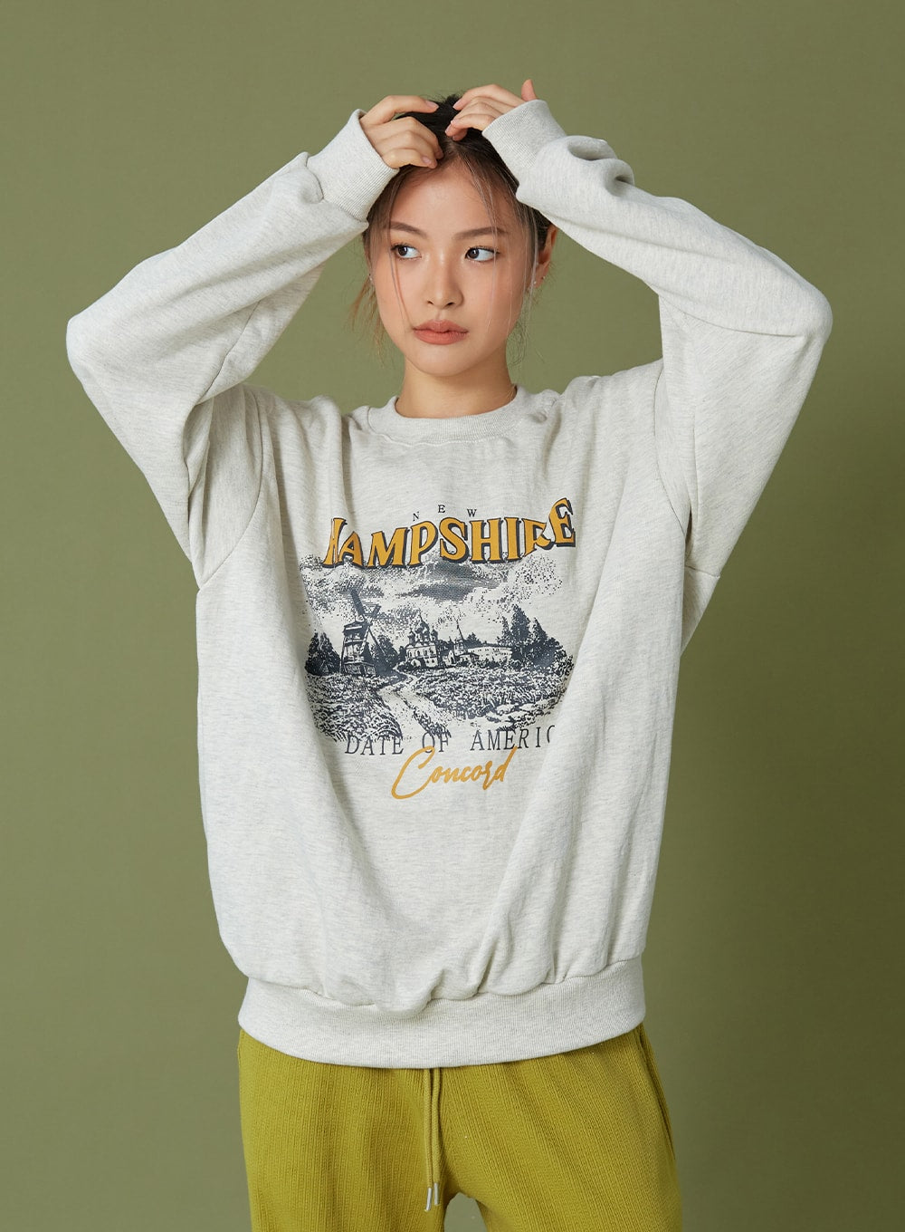 Printing Loose Fit Sweatshirt CG12