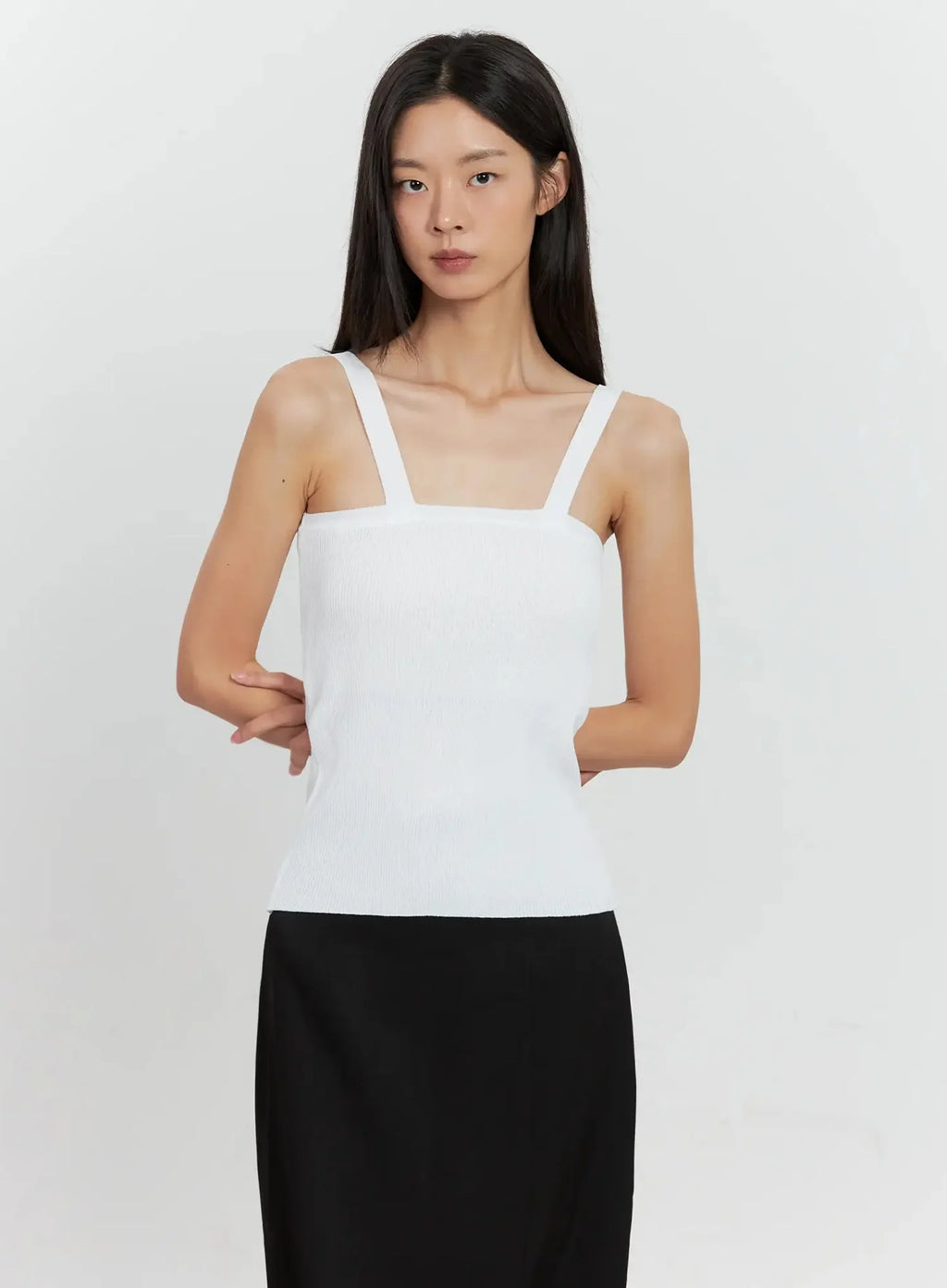 Ribbed Knit Tank Top IL528