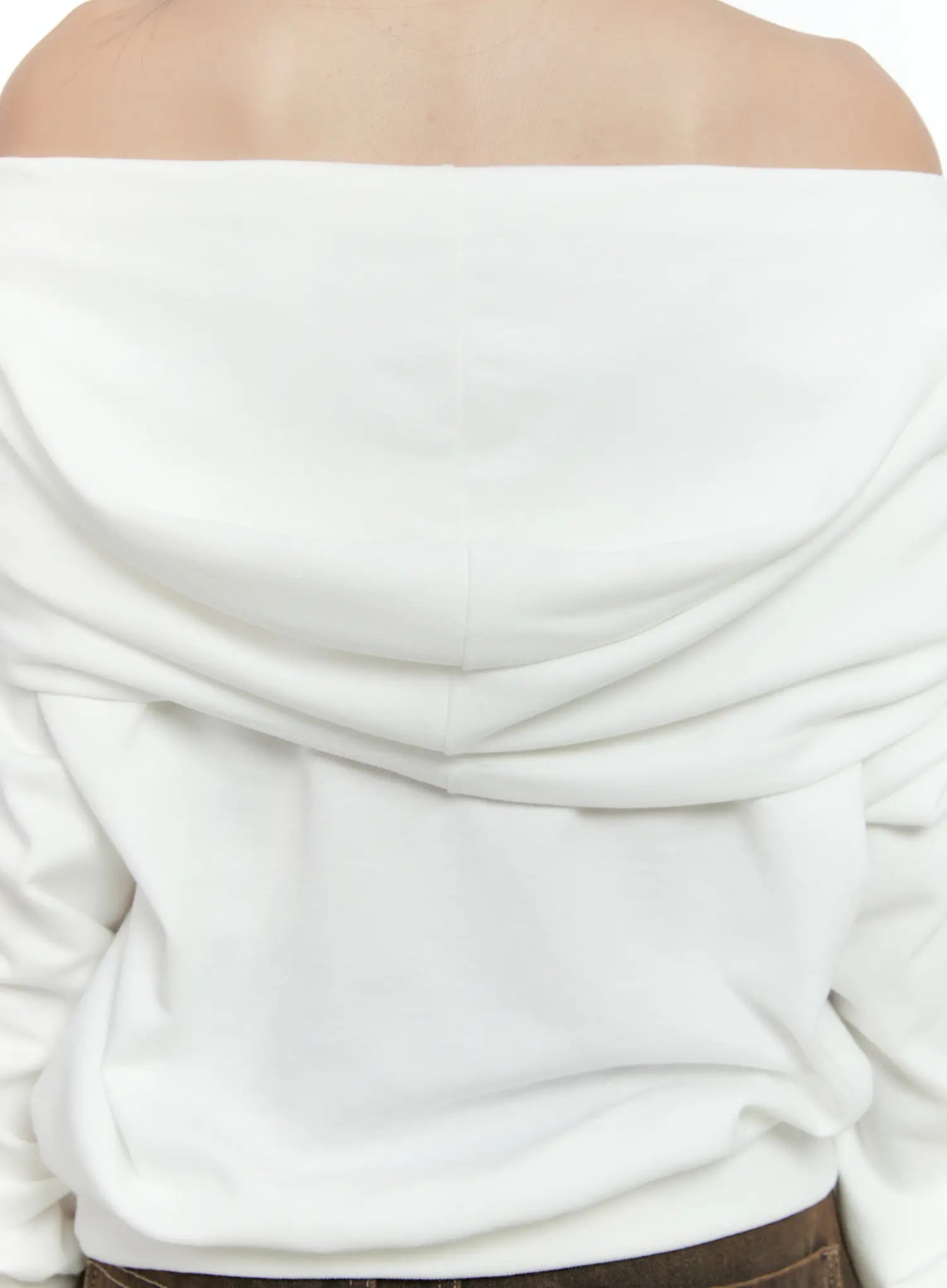 Off-Shoulder Pocket Sweatshirt CS517