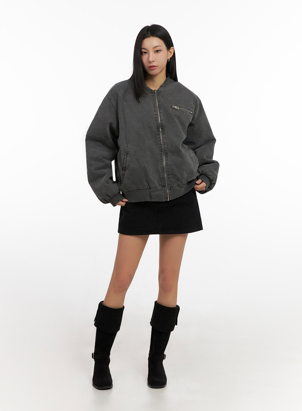Urban Oversized Bomber Jacket ID431