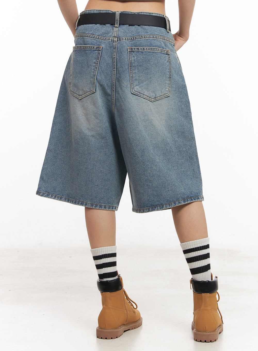 Washed Baggy Jorts IY529