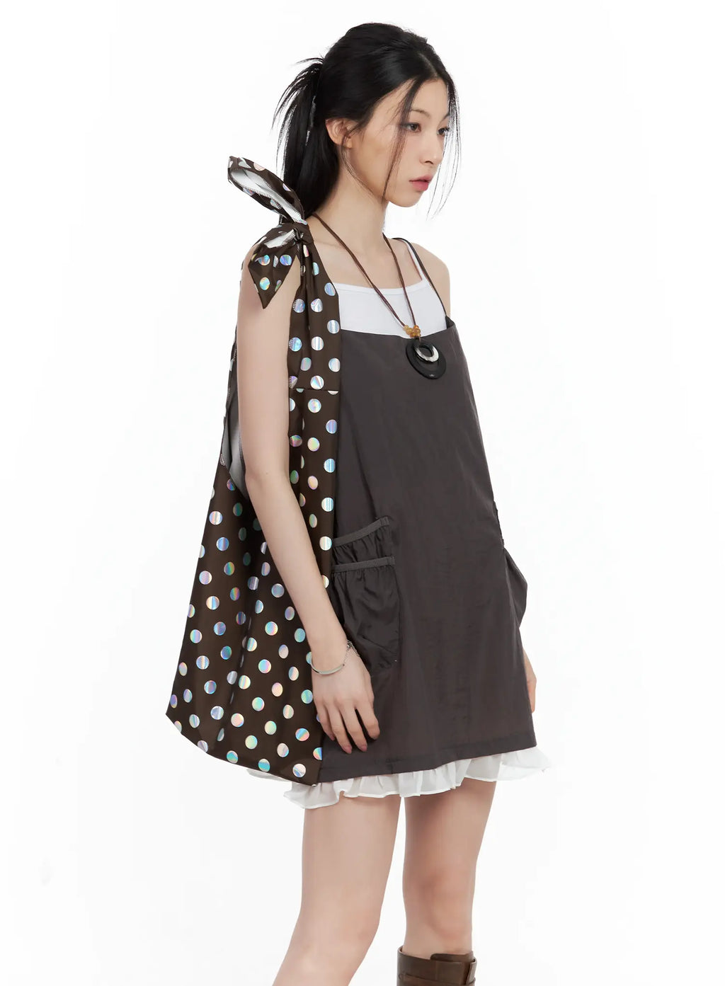 Babydoll Ruffle Mini Dress CU530