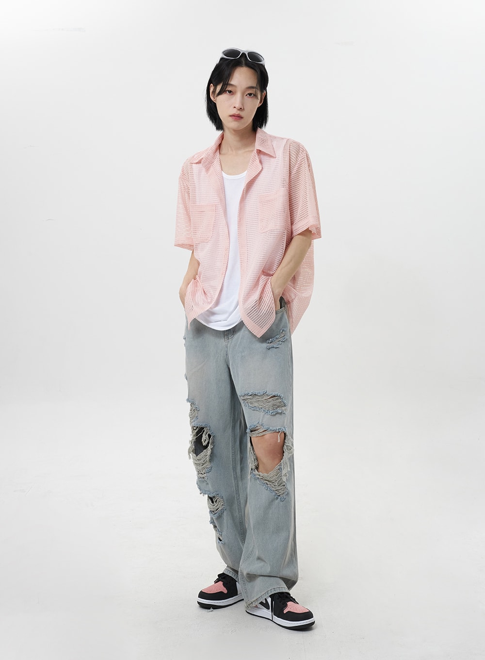 Ripped Baggy Jeans CY319