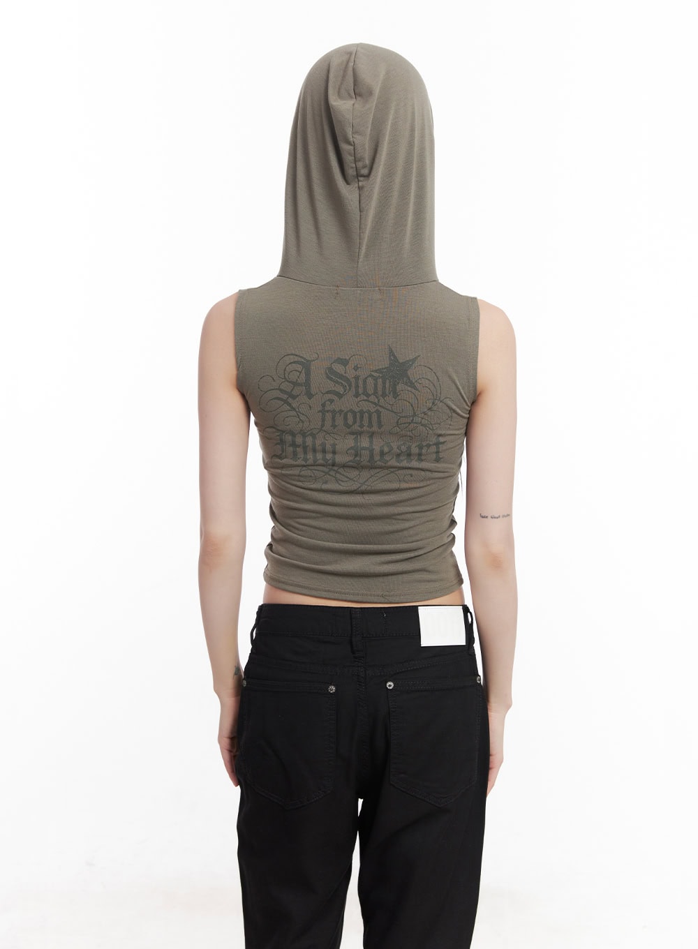 Quarter-Zip Sleeveless Hoodie CU505