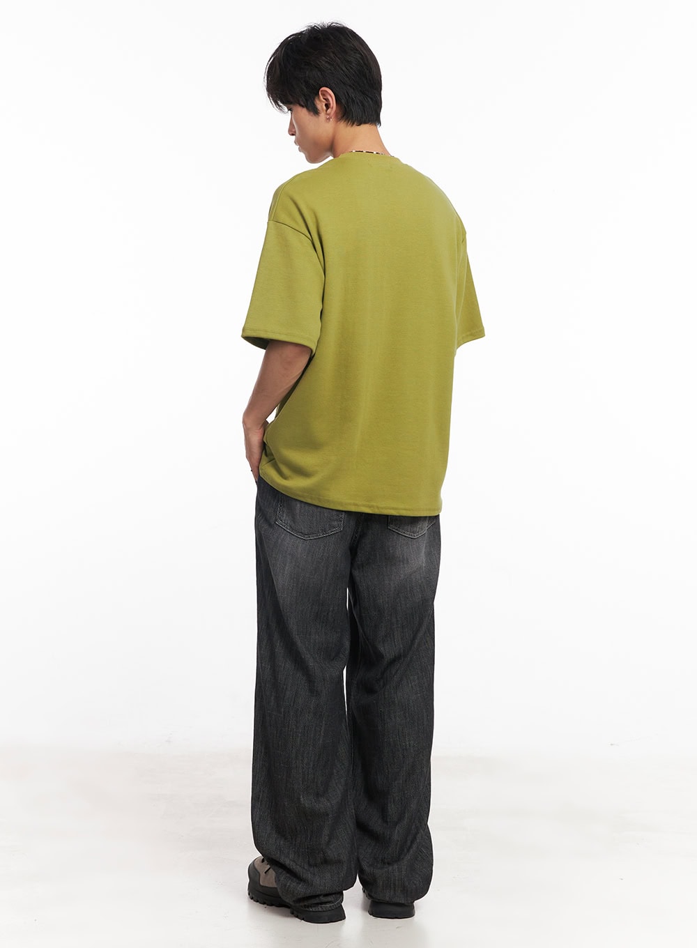 Men's Pintuck Linen Comfort Jeans IY508