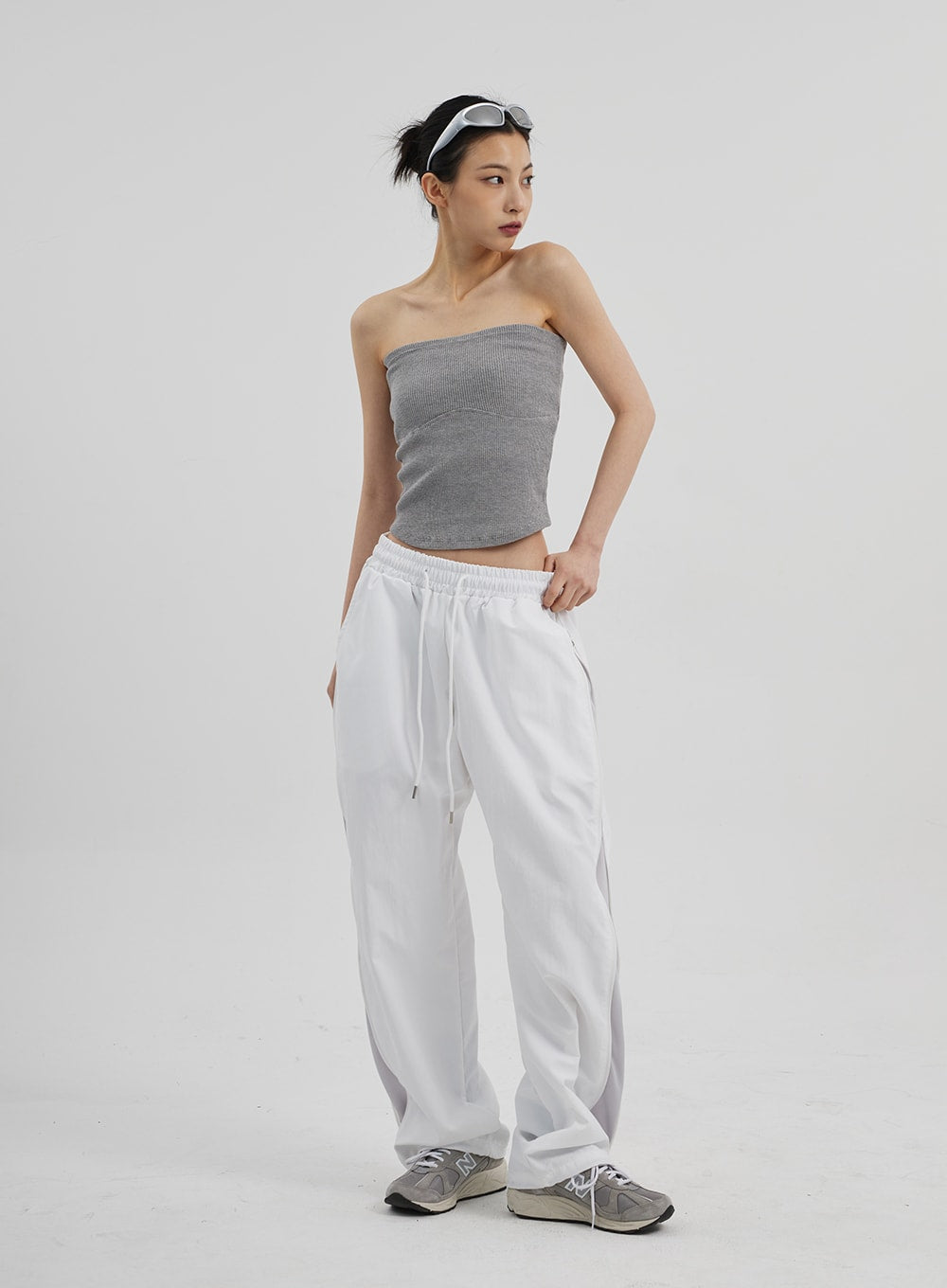 Drawstring Baggy Track Pants CF308