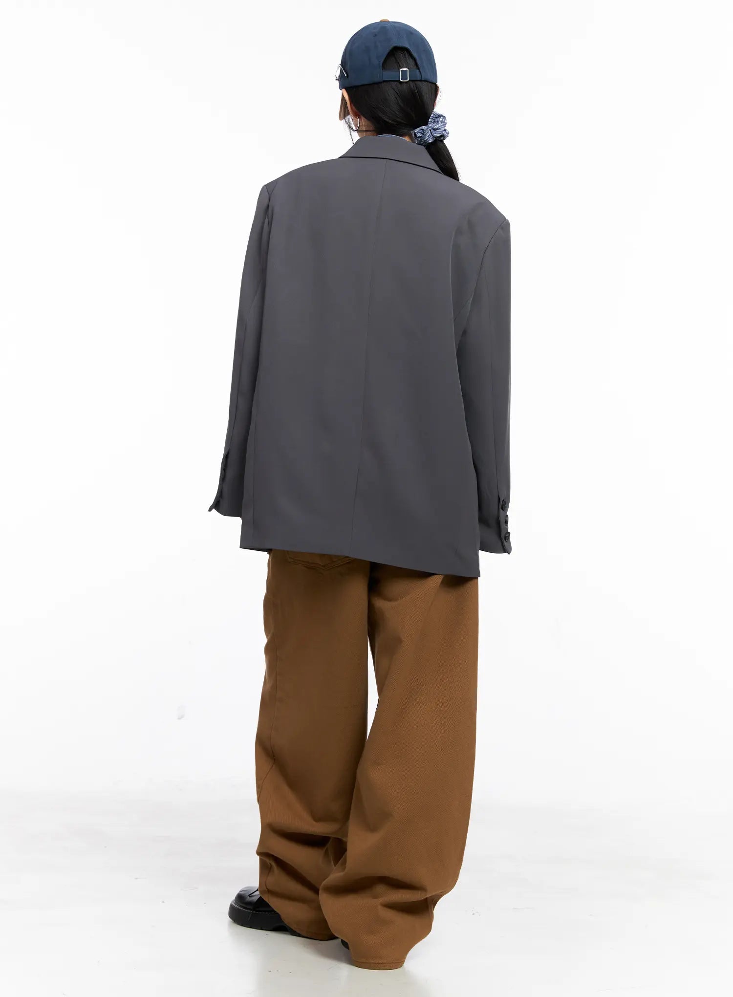 Oversized One-Button Blazer CC1109