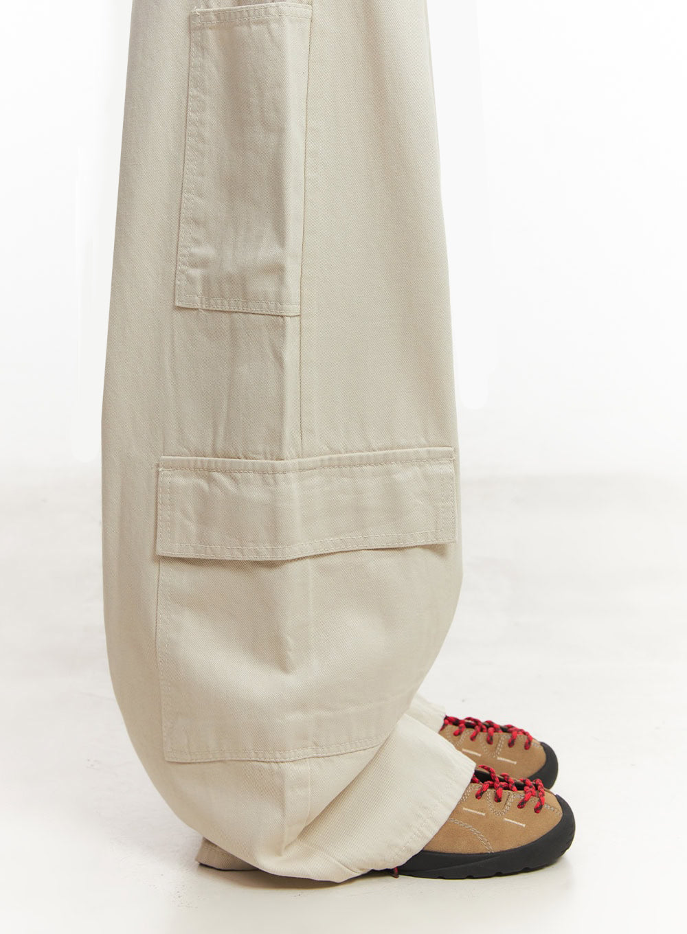 Cargo Cotton Wide-Leg Pants IA517