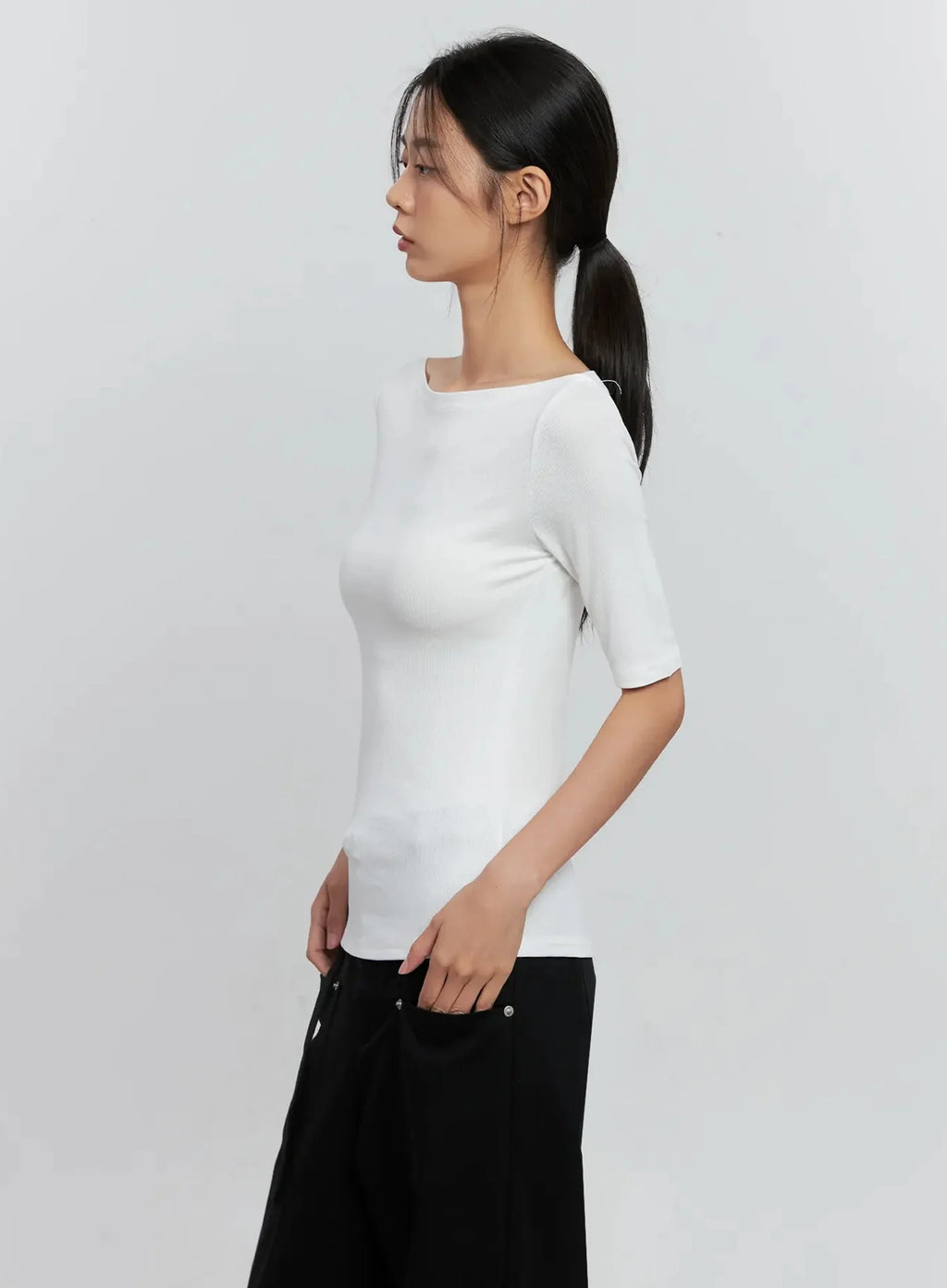 Classic Boat Neck Top IS516