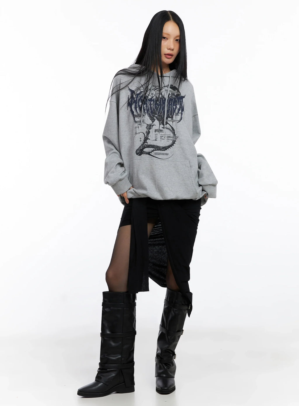 Oversized Graphic Hoodie CO516