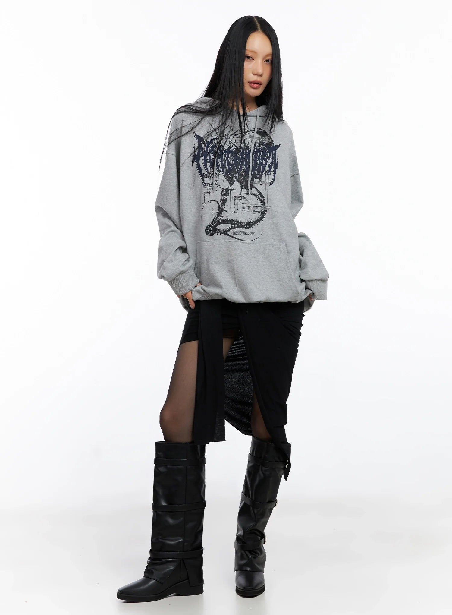 Oversized Graphic Hoodie CO516