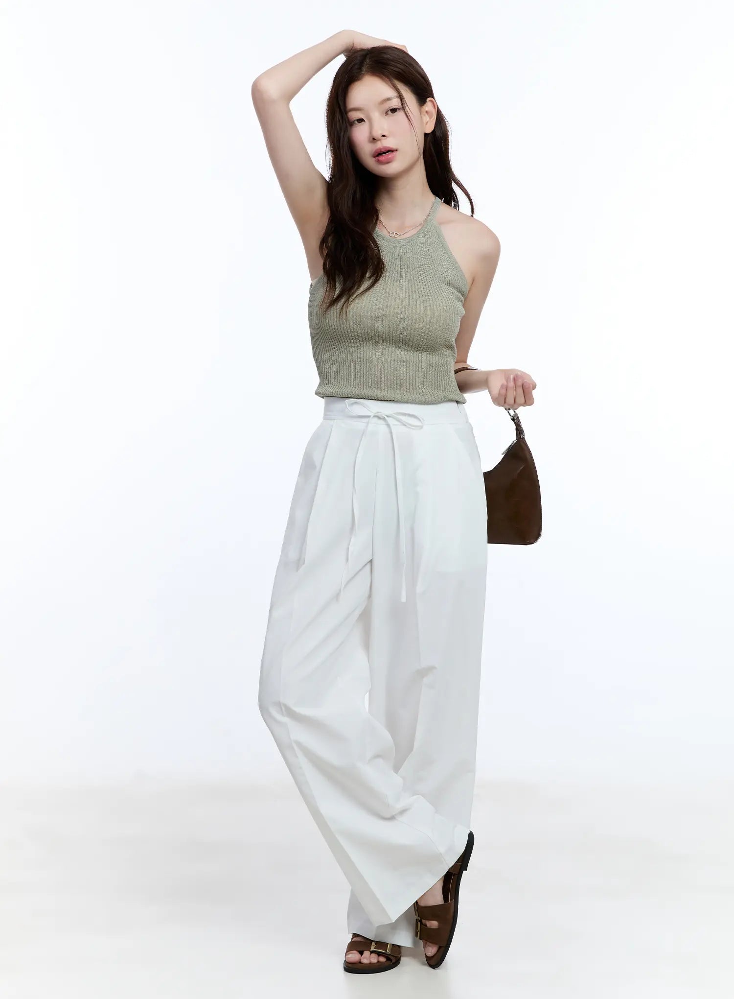 Linen Halter Top CU513