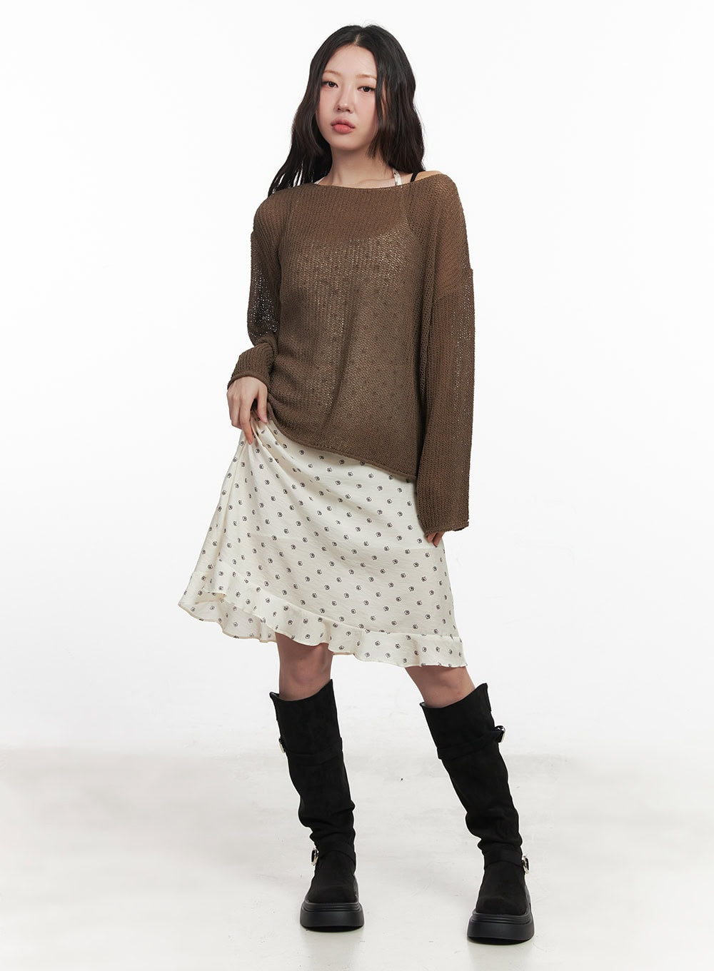 Floral Flare Cami Midi Dress IM528