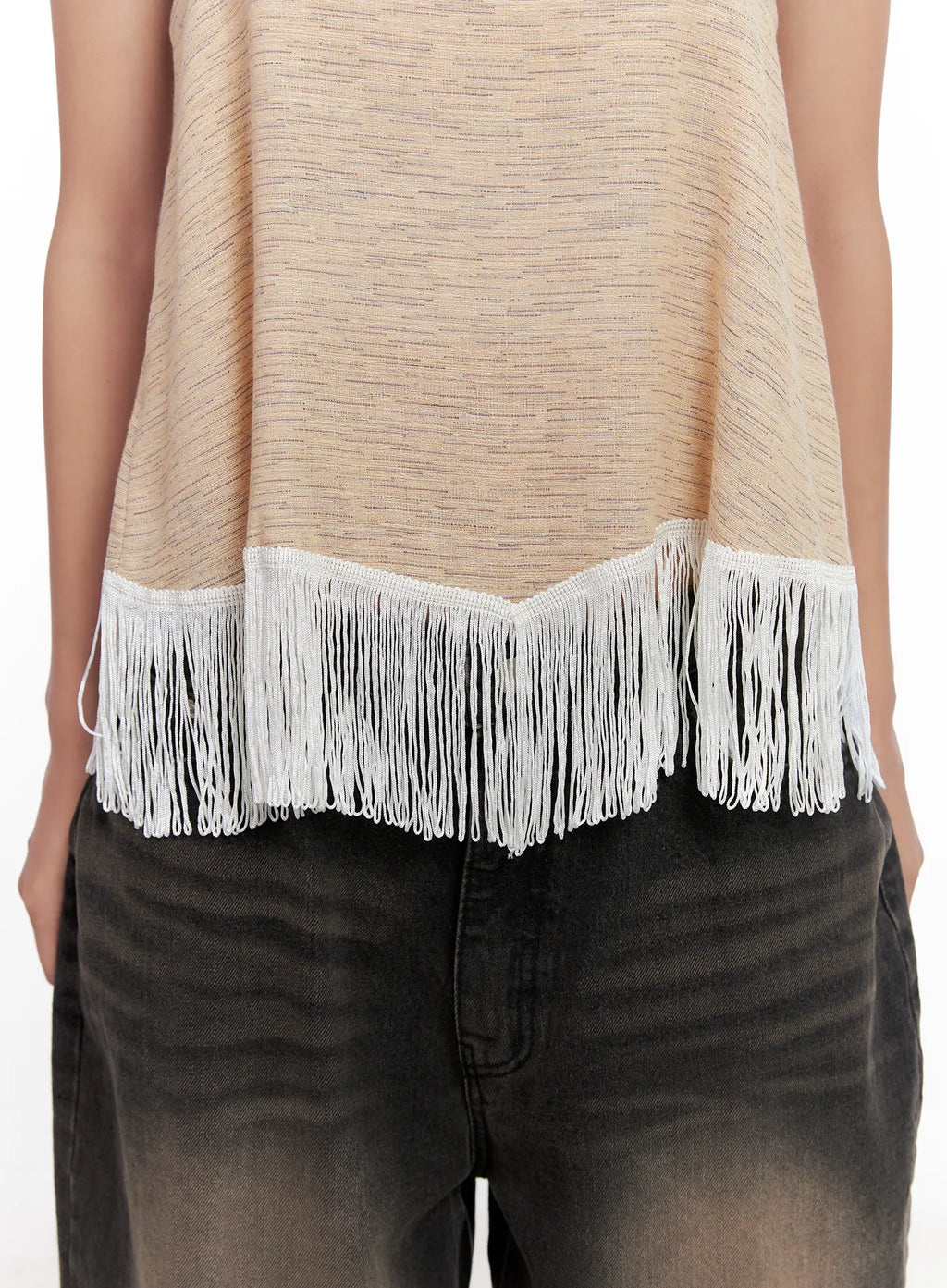 Fringe Hem Boho Tank CL521