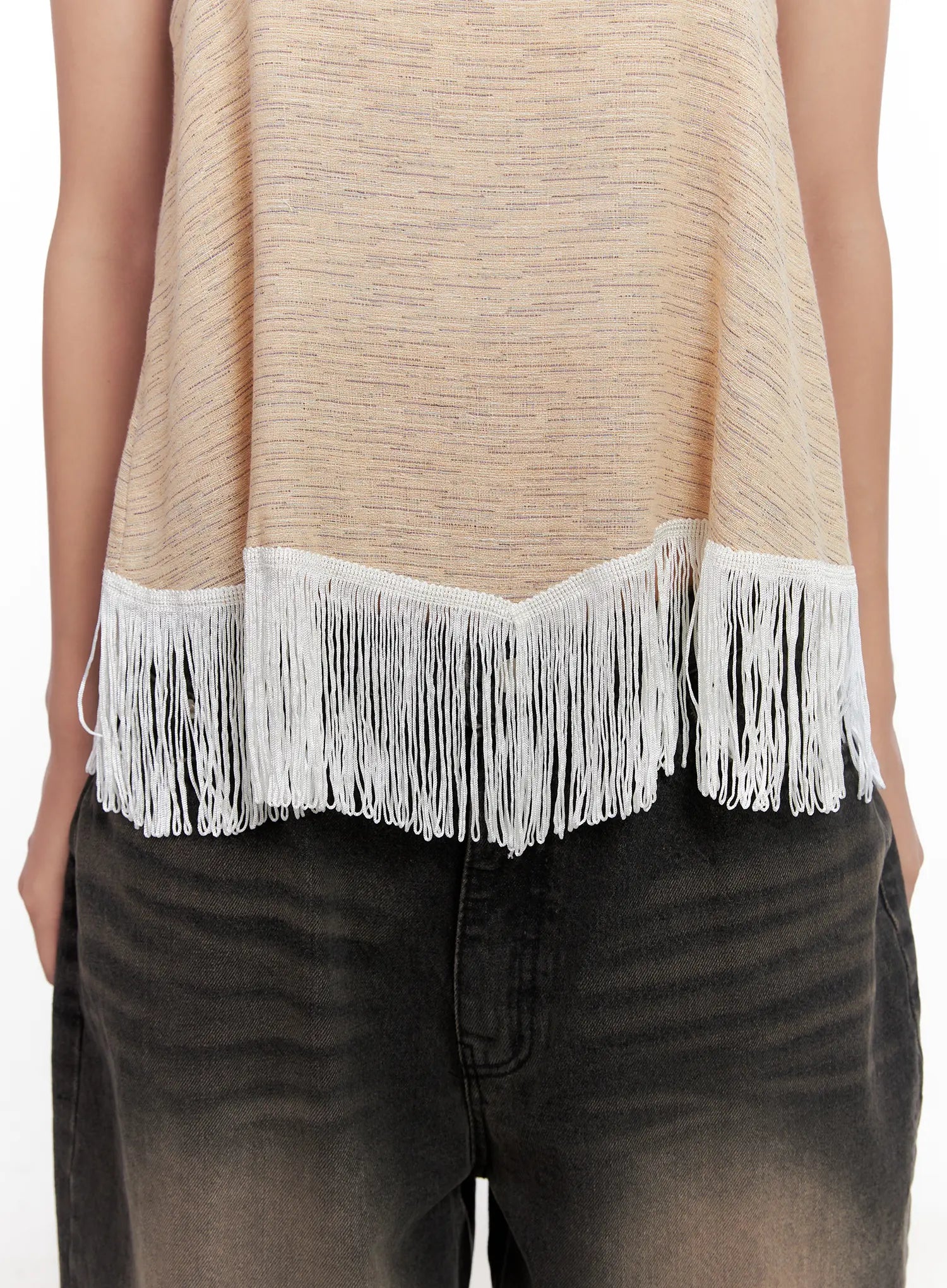 Fringe Hem Boho Tank CL521