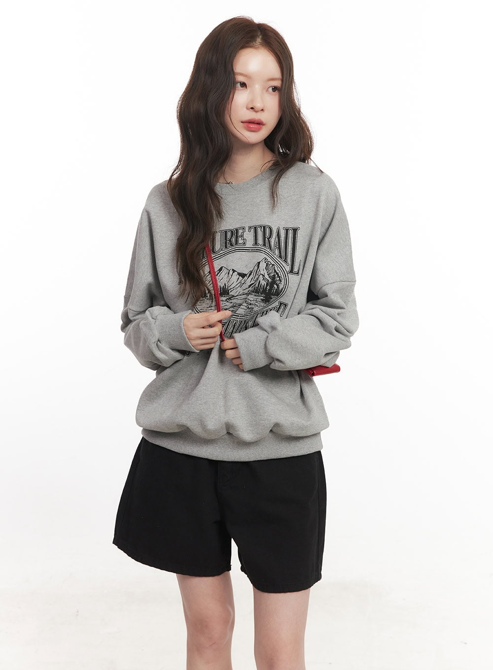 Nature Graphic Oversize Sweatshirt CA501