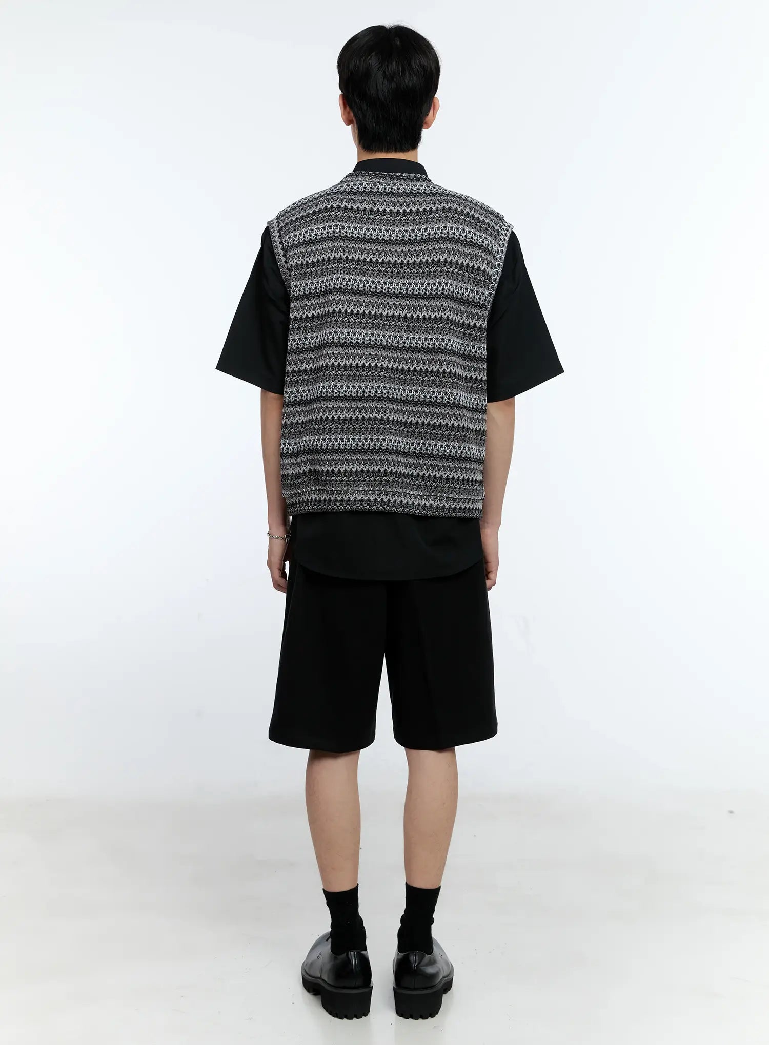 Men's Pleat Bermuda Shorts IG501