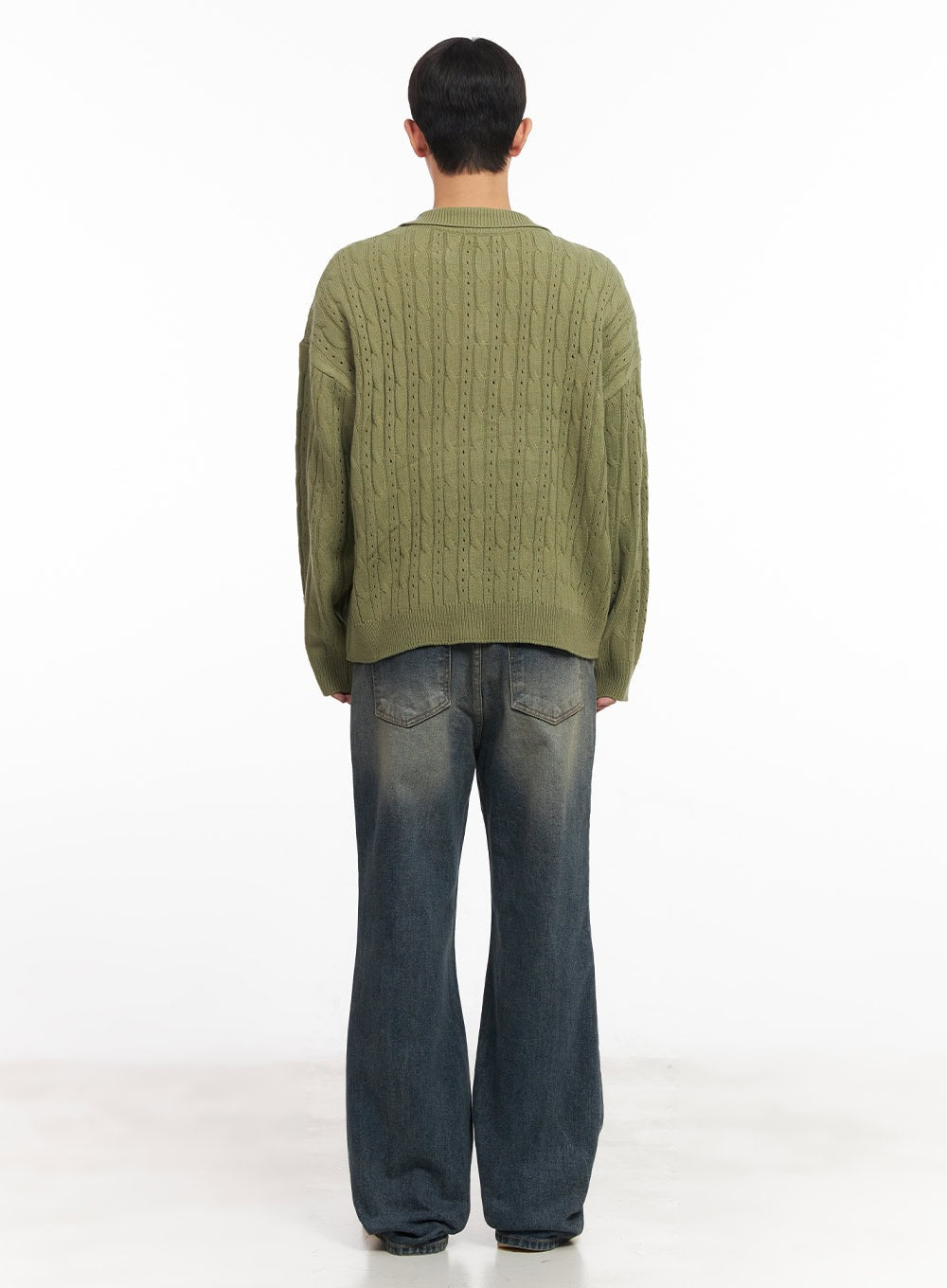 Men's Washed Flared Jeans IM517