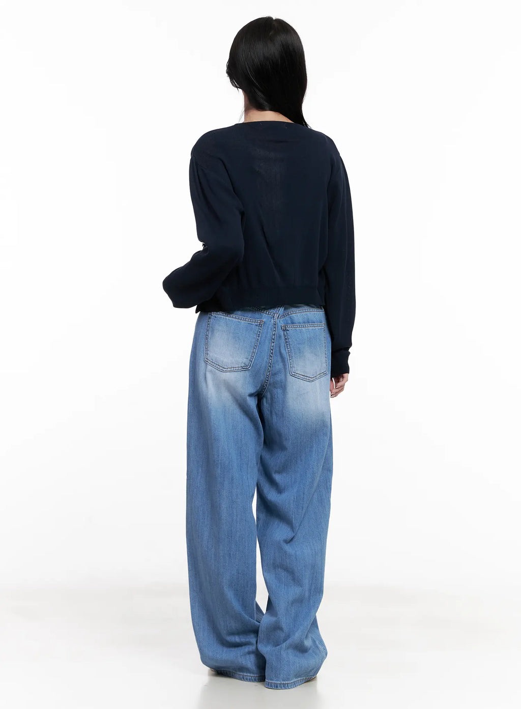 Jungeun Wide-Leg Summer Denim Jeans CL516